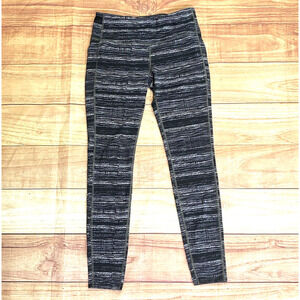Athleta Leggings Womens Small‎ Gray Black Stretch Yoga Workout Gym Running